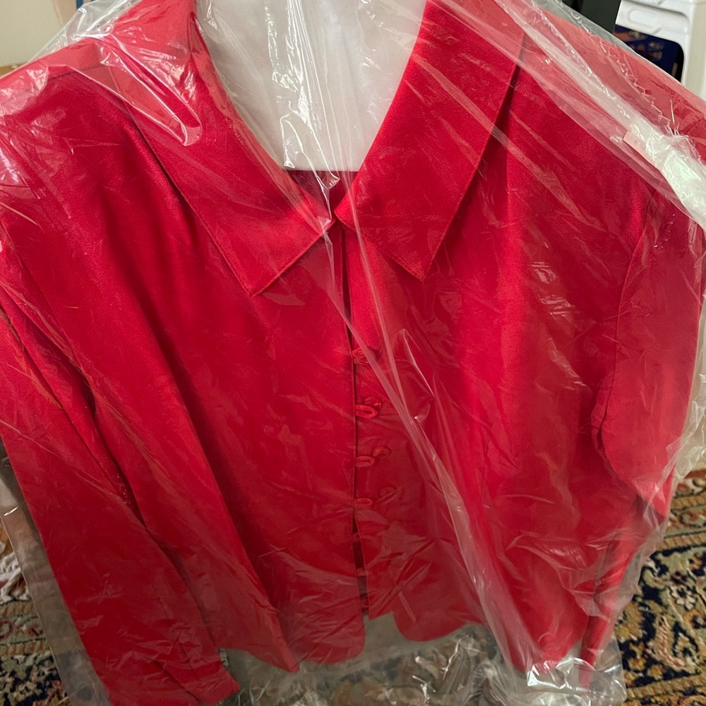 Red blouse